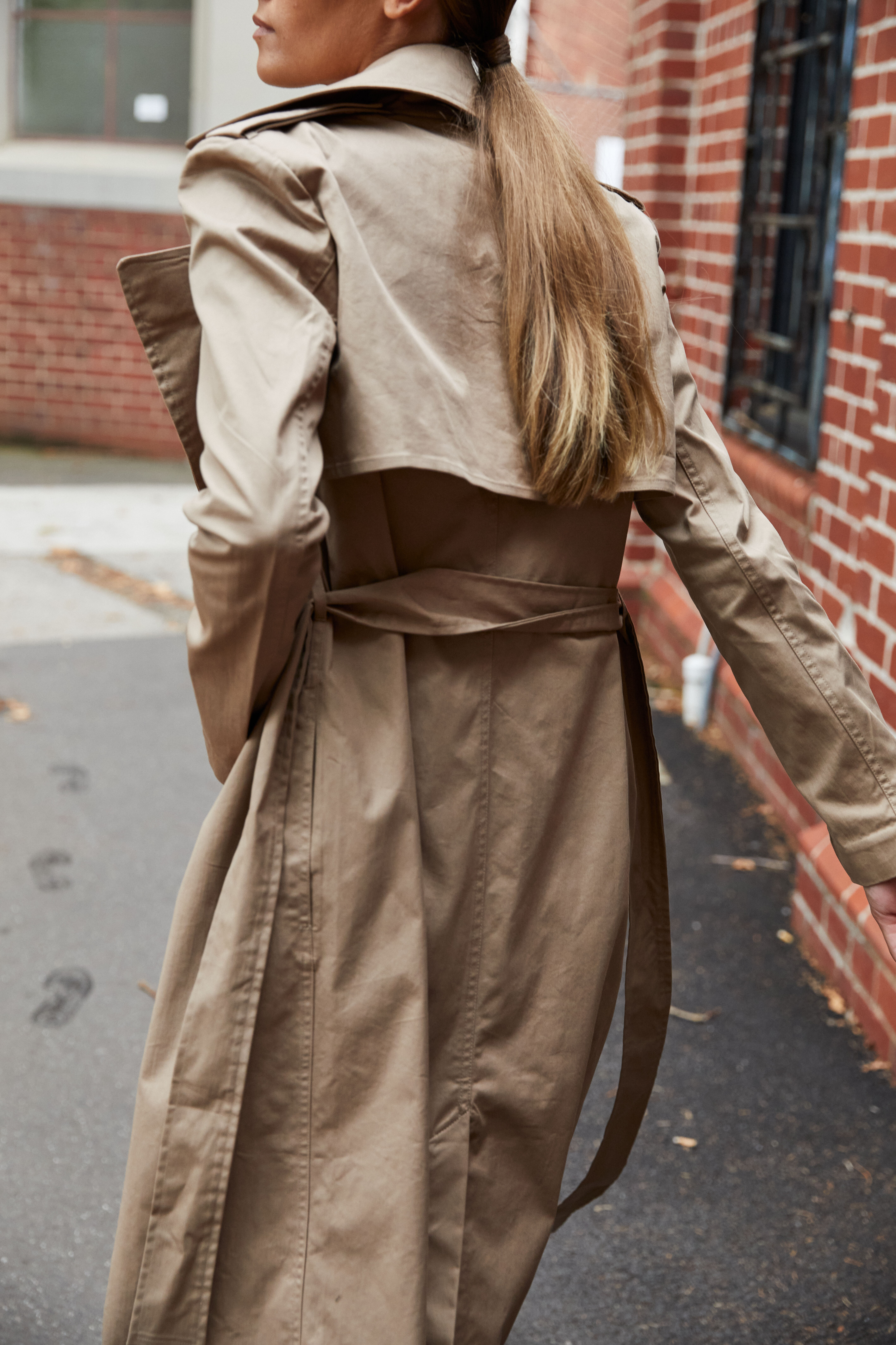 Bardot trench coat top